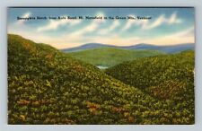 Green Mts. VT-Vermont, Elevated View Smugglers Notch, Vintage Postcard picture