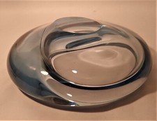 1962 ECLIPSE vtg mcm danish modern glass sculpture holmegaard per Lütken ovoid picture