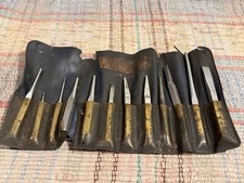 Vintage Craftsman USA Punch & Chisel Set No. 4303 w/ Vinyl Roll Pouch picture
