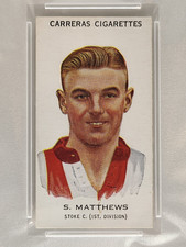 1934 Carreras #69 Stanley Matthews Rookie RC PSA 8 NM-MT None Graded Higher picture
