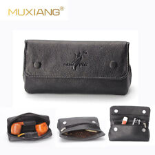 OLD FOX Tobacco Smoking Pipe Pouch Soft PU Leather Bag for 2 Pipes Portable picture