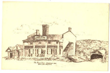 Postcard Brick Store Original Pen & Ink K Pollack Birches Studio Bethlehem NH picture