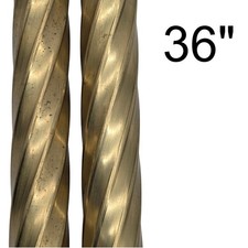 Octagon Twist Brass Tubing Pipe Pole Sleeve 36