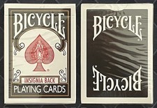 Bicycle Insignia Back (black) playing cards picture