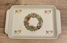 Toy Shop by David Shibata Japan Ceramic Dessert Tray VTG Vintage Christmas picture