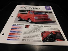 1964 Dodge A100 Spec Sheet Brochure Photo Poster picture