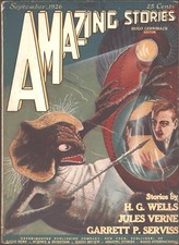 Amazing Stories 1926 September, #6.  Pulp picture