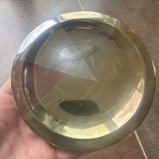 Vintage METALES CASADOS Mexico Silver Copper Brass Modernist Bowl Dish 12.5cm picture