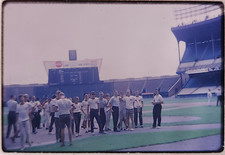 1964 Cleveland Stadium Indians Browns Baseball Scoreboard Tour 35mm Film Slide picture