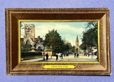 Clifton Road Rugby England Vintage Postcard 1910 Framed Look Montgomery Publishe picture