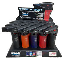 Eagle Torch Gun Lighter Refillable Windproof Adjustable Butane Jet New 15 Pack picture