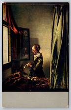 Vintage Postcard, Art, Jan Vermeer, Lesendes Madchen picture