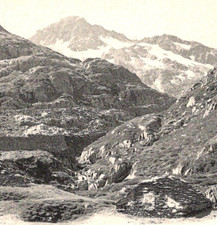 * Antique RPPC Refuge Hospice Great St. Bernard Pass Switzerland MT Blanc c1900s picture