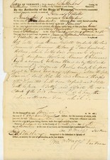 1839 Vermont Attachment Writ — Truman C. Sherman v. Heman Gillett, Chittenden Co picture