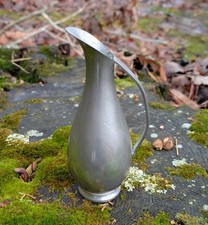 Vintage Metawa Holland Pewter Pitcher / Bud Vase - MCM Sleek Design picture