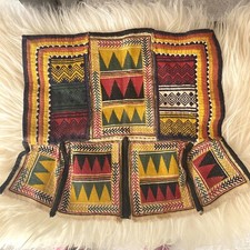 Vintage Lambani Banjara Gala Patch Hand Embroidery Cloth Art Artwork India picture