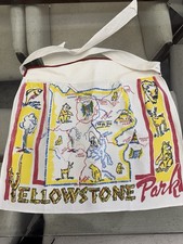 60s Vintage Yellowstone Park Souvenir Apron picture