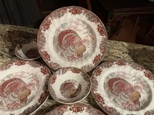 Johnson Bros. Autumn Monarch Dinner & Bowls (8) picture