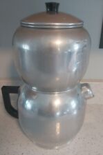 Vintage West Bend Kwik Drip 15c Coffee Maker Percolator Pot Aluminum Stove Top  picture