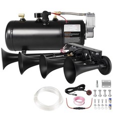 Train Horn Kit with 4 Trumpet Horns, 0.8 Gallon Air Tank, 12V Universal picture