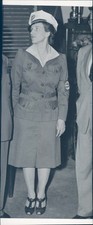1941 Carol Parchman Model Uniform Design Safety Los Angeles CA Vintage Photo picture