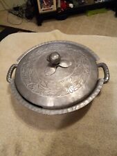 Vintage Everlast Hand Hammered Floral Pattern Pot With Lid picture