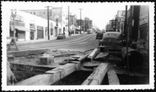 Street excavation on the eight-hundred block of West Temple Street - Old Photo picture