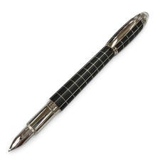 Good MONTBLANC StarWalker 14K M Medium Black Rubber Silver Fountain Pen Germany picture
