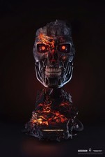 The Terminator T800 Art Mask Bust Statue Collectible LED Pure Arts picture