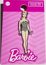 Barbie Doll In Swimsuit Original Style with Sunglasses Metal Enamel Pin UNUSED picture
