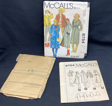 Vtg 1979 McCall's Pattern 6754 coat 12/34  -uncut,   picture