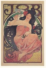 Art Postcard Alphonse Mucha Job Cigarette Paper Museum of Modern Art NY picture