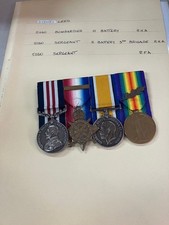 WW1 Great War Group of 4 MM 14 Star BWM Victory MID 51160 S.Lee RHA British 1917 picture