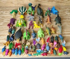 HUGE 75pc Dinosaur Prehistoric Mixed Modern Vintage Dino Figure Figurine Toy LOT picture