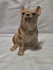 Hand-Painted French Bulldog Ceramic Coin Bank, 7 in picture