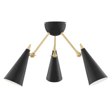 Black Brass Moxie 3 Light Adjustable Modern Sconce Wall Lamps Lighting Fixture  picture