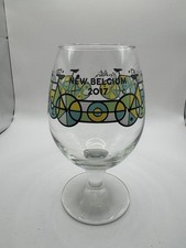 New Belgium Brewing 2017 Bicycle Beer Glass Don Pendleton Art Stemmed Goblet picture