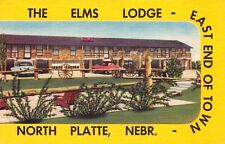 Linen Postcard The Elms Lodge in North Platte, Nebraska~130827 picture