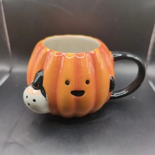 Target 2024 Hyde & Eek Halloween Stoneware Figural Pumpkin Mug Orange 15.25oz picture