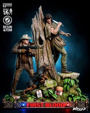 1:8 First Blood Rambo & Sheriff Fan Art UNPAINTED Resin Garage Kit picture