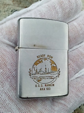 Vintage 1968 ZIPPO Cigarette Lighter - US Navy Ship USS RANKIN - AKA103 WW2 picture