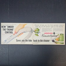 1959 Hoover Constellation Vacuum Cleaner Vintage Print Ad Under-Thumb Switch picture