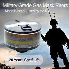 Israeli Gas Mask Filter 40mm NATO - Made in Israel - Expiration 12/2043 picture