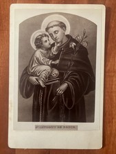 St. Anthony De Padua Catholic Church Religious Cabinet Card Antique picture