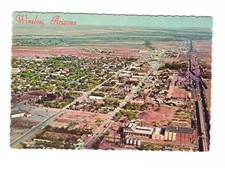 Winslow AZ aerial view vintage postcard unposted picture