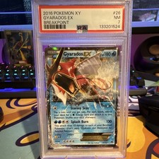 Pokémon TCG Gyarados EX XY Breakpoint 26/122 PSA 7 NM Holo Rare Card 2016 picture