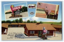 Arnett Oklahoma OK Postcard Chesnut Lodge Multiview Hotel Motel Exterior c1940 picture