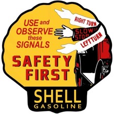Shell Gasoline - Directional Hand Signals NEW Sign: 28