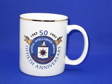 Vtg 1997 Coffee Mug Central Intelligence Agency CIA USA 50th Anniversary Linyi picture