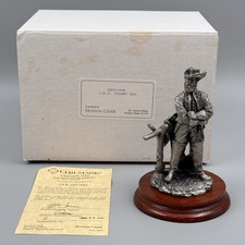 Chilmark 1998 J.E.B. Stuart Pewter Civil War Statue F. Barnum 8/1200 w/ Box COA picture